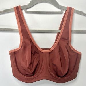 Wacoal Brown Orange Unlined Adjustable Strap Bra 34C